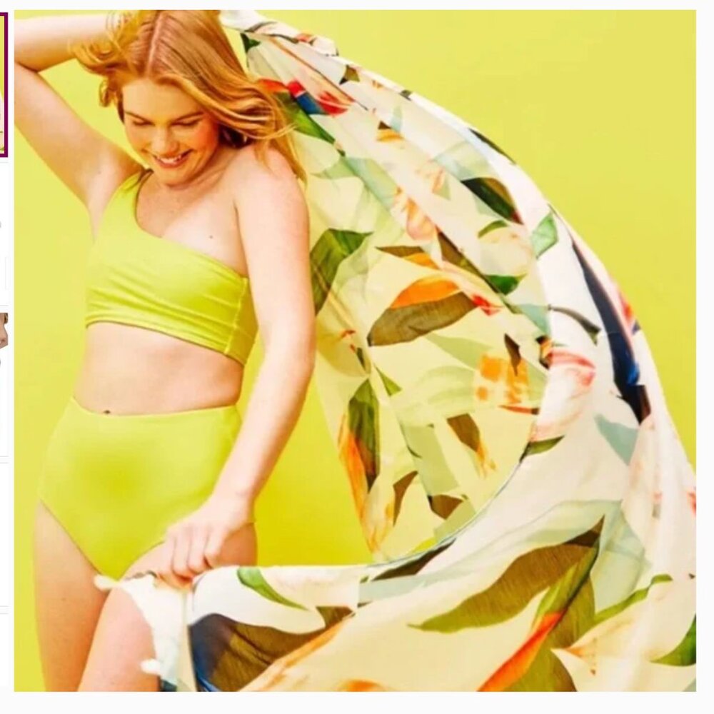 NWT Pool to Party Birds of Paradise Cover-Up/Scarf